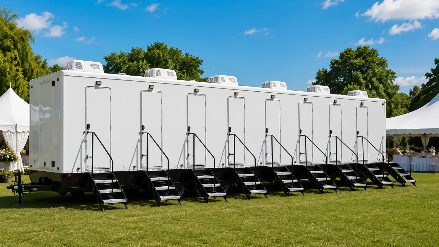 8 Stall Restroom Trailer in Norfolk, VA